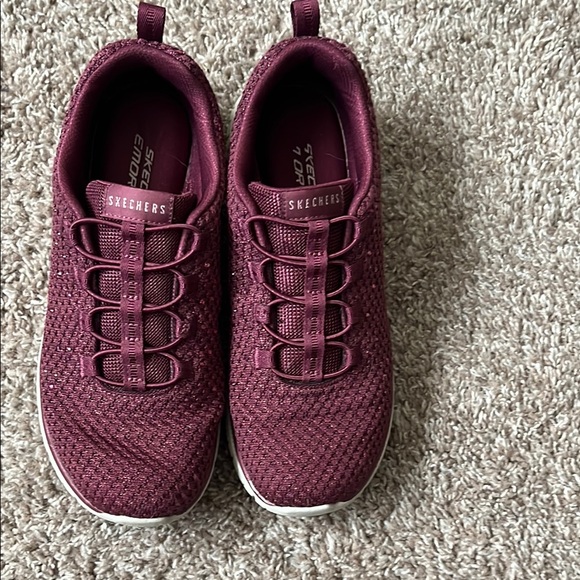 Skechers Women's Burgundy Sneakers - Picture 3 of 5